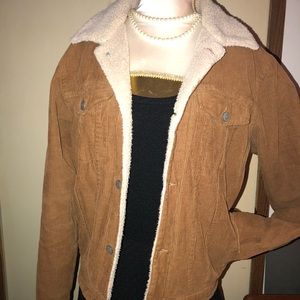 Brandy Melville corduroy lined jacket